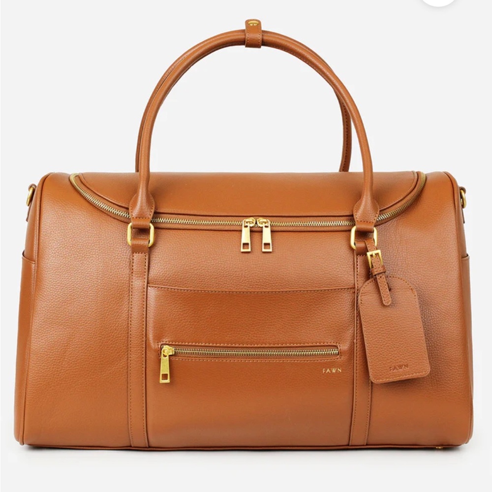 Fawn Design weekender in the color brown